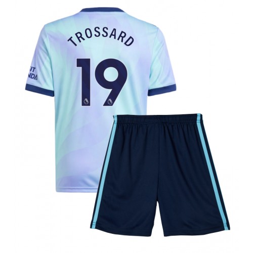 Fotbalové Dres Arsenal Leandro Trossard #19 Dětské Alternativní 2024-25 Krátký Rukáv (+ trenýrky)